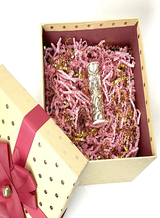 PUROSUR Crinkle Cut Paper Shred Filler Pink & Gold for Gift Wrapping & Basket Filling luxury Gift Box Filler Gift Basket Stuffing Shipping Packaging Craft Party Favor Bags - (4 oz) (Pink & Gold) - Image 5